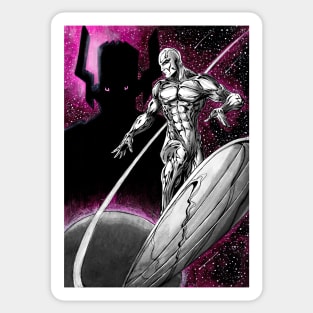 Silver Surfer and Galactus Sticker